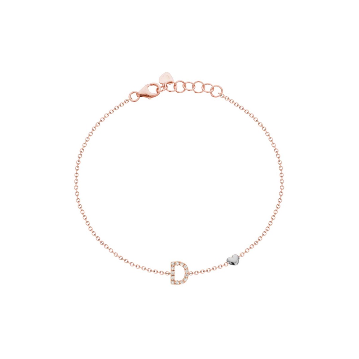 Bracciale bangle con ciondolo lettera U | Kidult