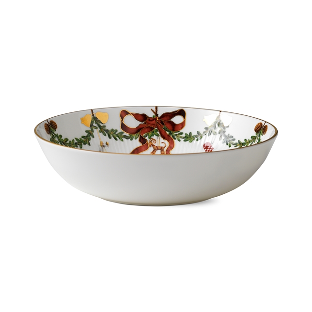 Ciotola Villeroy & Boch Toy's Fantasy – Babbo Natale Con Animali Del Bosco, Porcellana, 25x25x5 Cm, Regalo E Collezione Per Natale