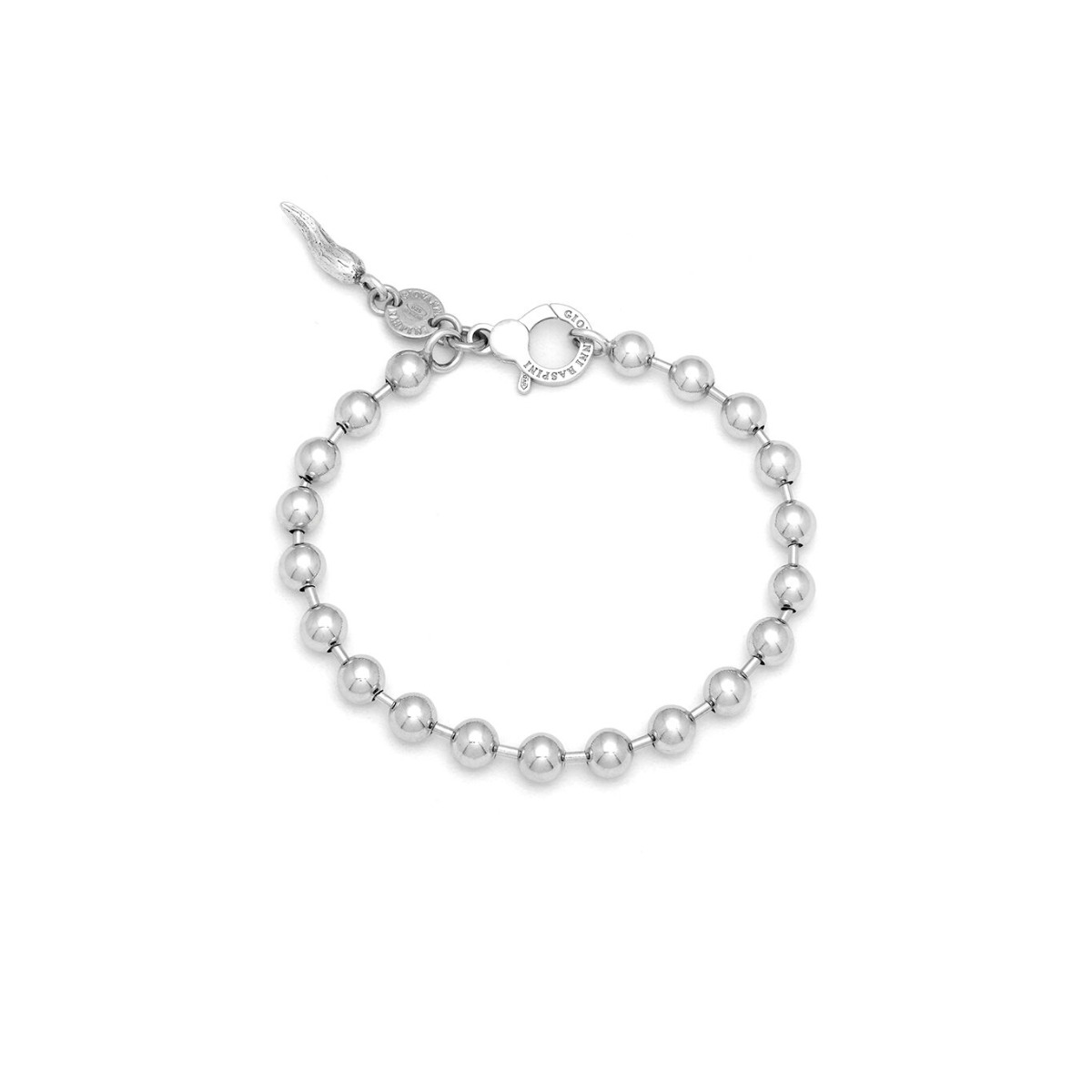 Bracciale Uomo E Donna In Argento Sterling 925 Con Maglie Ovali Opache E Lucide - 19 Cm - Vinani