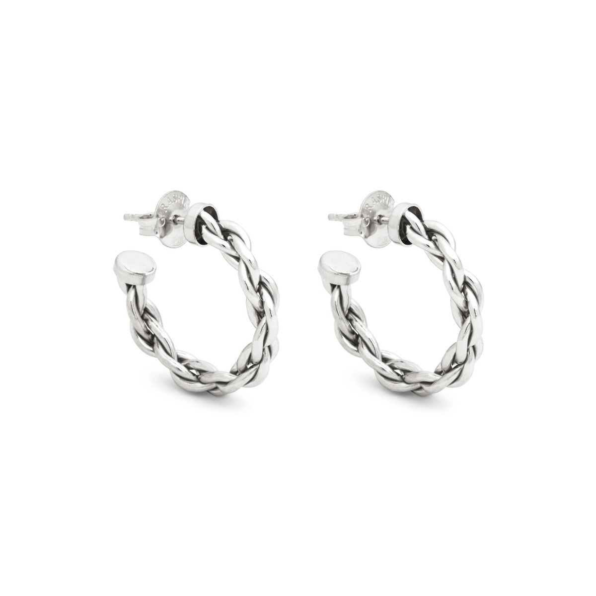 Bracciale Catena Rolo Diamantata con Cuori e Quadrifoglio pendenti in ARGENTO 925 Galvanica