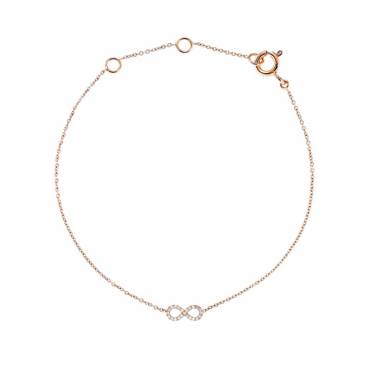 Bracciale Portafortuna Donna Con Quadrifoglio Oro Rosa - Fatto A Mano Con Chiusura Regolabile In Macramè - In Confezione Regalo - 4
