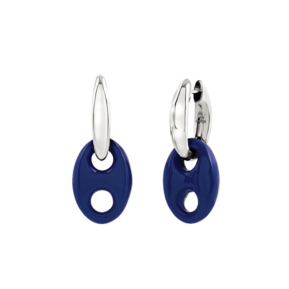Lily Charmed Orecchini A Perno Cavalluccio Marino In Argento Sterling 925, 9x4 Mm