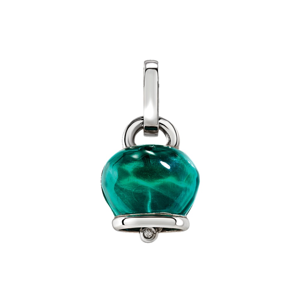 6 set di vassoi di lunetta a termine - Cabochon vetro chiaro abbinato - rotondo - argento - piombo nickel libero - Italia