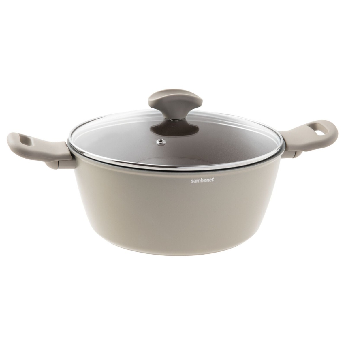 Sambonet Kikka Casseruola Alta 24 Cm - Acciaio Inox 18/10, 6,5 Litri, Adatta A Induzione