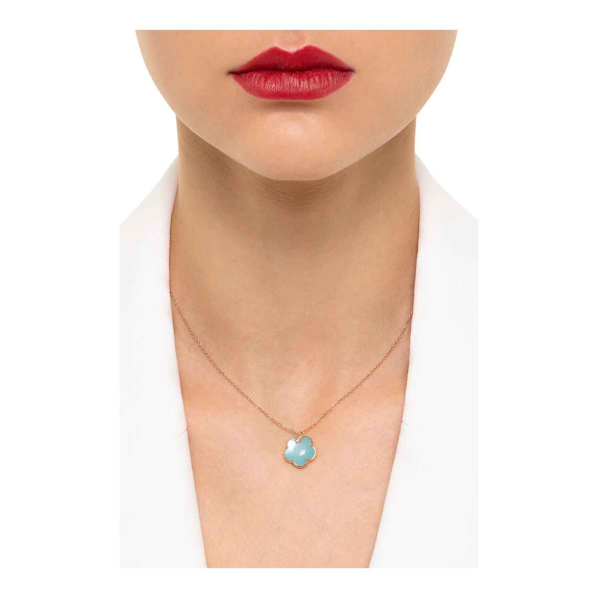 CHANTECLER : Collana in oro rosa e bianco 18k con diamanti - Asta