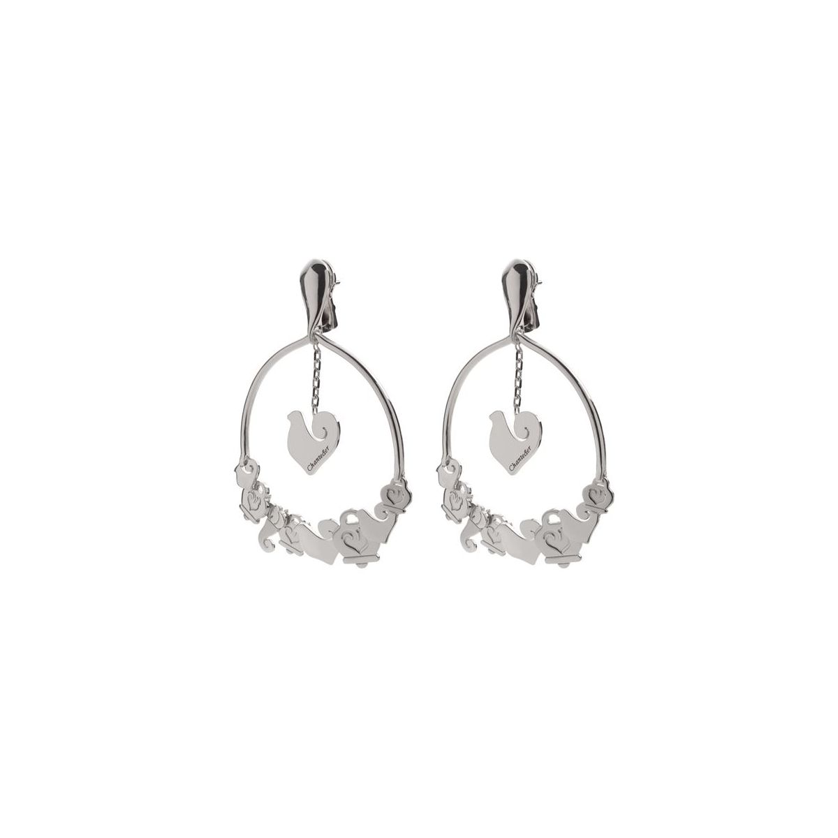 Orecchini A Cerchio Elli DIAMONDS In Argento 925 Con Diamanti 0.05 Ct - Donne, Regalo In Astuccio