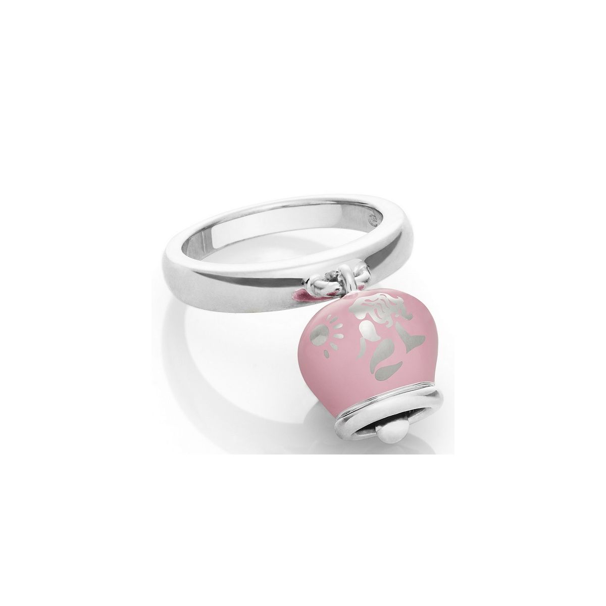 Chantecler Et Voil anello campanella double face argento e
