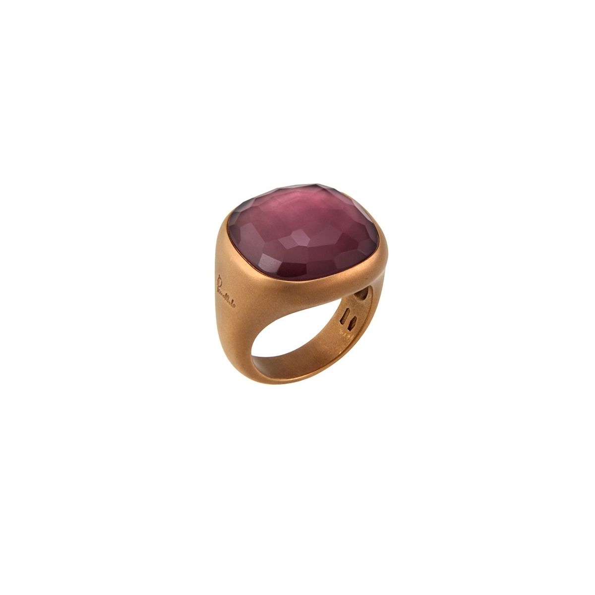 Pomellato Cipria Anello oro rosa sabbiato e ametista