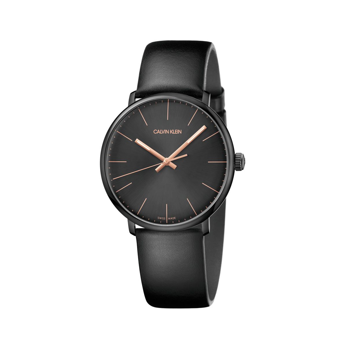 Orologio uomo calvin klein cinturino in pelle hotsell