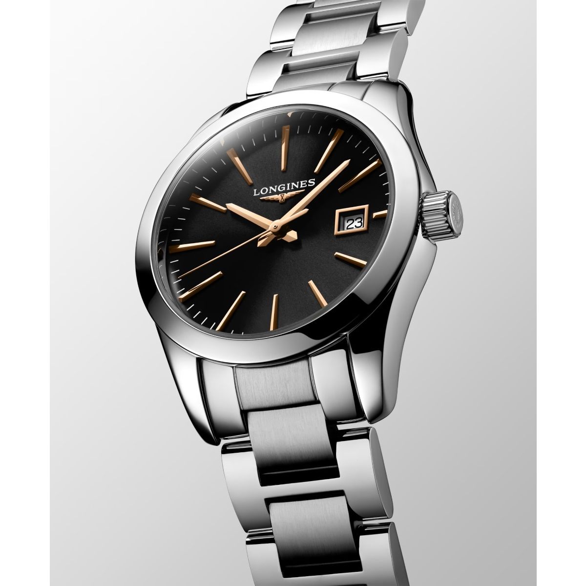 WENGER Orologio Uomo Vintage Sportivo 37mm – Quadrante Nero Con Indici Romani E Cassa In Acciaio 316L