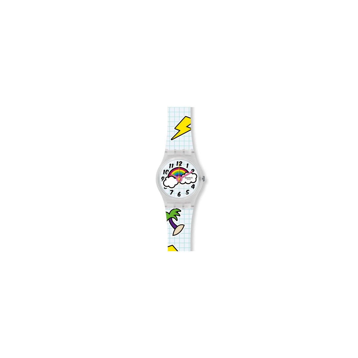 Swatch Originals Lady School Break orologio donna quadrante azzurro cassa plastica cinturino silicone