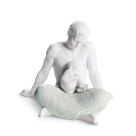 Lladró / Sculptures / The Father – Il padre / statua / porcellana / bianca / opaca