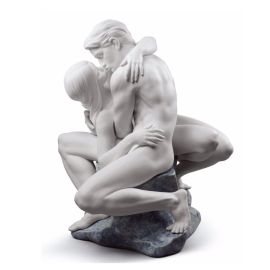 Lladró / Sculptures / Passionate Kiss – Bacio appassionato / statua / porcellana / bianca / opaca