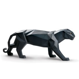 Lladró / Sculptures / Panther – Pantera / statua / porcellana / nero / opaco