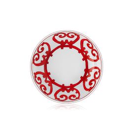 Hermès / Balcon du Guadalquivir / coppa cereali / calotta / porcellana / bianco, rosso