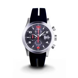 Locman Island / orologio uomo / quadrante grigio antracite / cassa acciaio e titanio / cinturino silicone nero