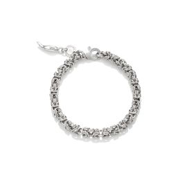 Giovanni Raspini / Catene / bracciale maglia bizantina mini mini, misura L / argento