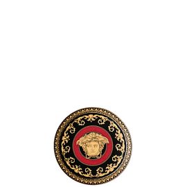 Rosenthal – Versace / Medusa / piatto 10 cm / porcellana / rosso, oro, nero
