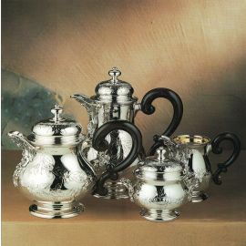 Pampaloni / Tre Generazioni / 4 pezzi servizio tè e caffè / argento sterling 925