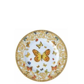 Rosenthal – Versace / Le Jardin de Versace / piatto piano 18 cm / porcellana / bianco, rosa, celeste, giallo, rosso