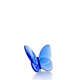 Baccarat / Papillon / oggetto decorativo / cristallo / blu zaffiro Porte-Bonheur