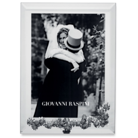 Giovanni Raspini / cornice luce grande camomille in argento / vetro 18 x 24 cm / foto 14 x 19 cm