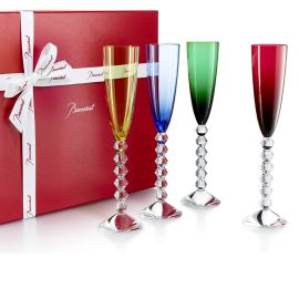 Baccarat / Vega / set 4 bicchieri Flutissimo / cristallo