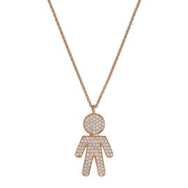 Crivelli / Easy / girocollo bimbo grande / oro rosa e diamanti
