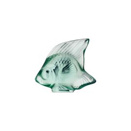 Lalique / Sculptures / Poisson – Fish / statuetta / cristallo / verde menta