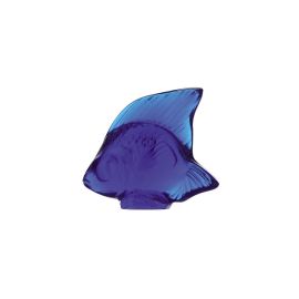 Lalique / Sculptures / Poisson – Fish / statuetta / cristallo / blu cap-ferrat