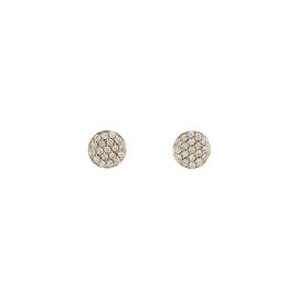 Crivelli / orecchini pavè a lobo / oro rosa e diamanti
