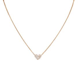 Crivelli / collana cuore / oro rosa e diamanti