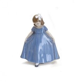 Royal Copenhagen / Ballerina blu mini / Mini Figurina sottosmalto / porcellana
