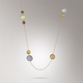 Marco Bicego / Jaipur / collana 92 cm / oro giallo e pietre 