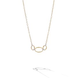 Marco Bicego / Marrakech Onde / collana girocollo leggero / oro giallo e bianco con diamanti