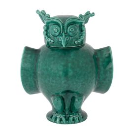 Agarèn / Civetta / statua monocromatica / verde ramino / S