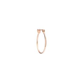 DoDo / Essentials / mono orecchino hoop cerchio piccolo / oro rosa 9 kt