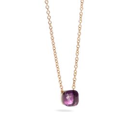 Pomellato / Nudo Petit / pendente con catena 42 cm / oro rosa e ametista