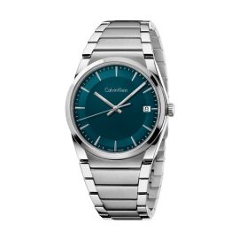 Calvin Klein Step / orologio uomo / quadrante green / cassa e bracciale acciaio 