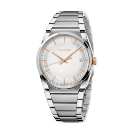 Calvin Klein Step / orologio uomo / quadrante argentato / cassa e bracciale acciaio