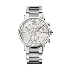 Calvin Klein Postminimal / orologio uomo / quadrante argentato / cassa e bracciale acciaio
