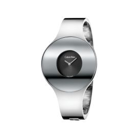 Calvin Klein Seamless / orologio donna / quadrante nero / cassa e bracciale acciaio
