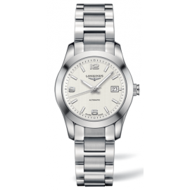 Longines Conquest Classic / orologio donna / quadrante bianco / cassa e bracciale acciaio 