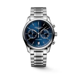 Longines Master Collection / orologio uomo / quadrante blu soleil / cassa e bracciale acciaio