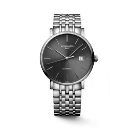 Longines The Longines Elegant Collection / orologio unisex / quadrante grigio soleil / cassa e bracciale acciaio
