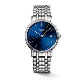 Longines Présence / orologio unisex / quadrante blu soleil / cassa e bracciale acciaio