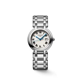 Longines Primaluna / orologio donna / quadrante argentato / cassa e bracciale acciaio