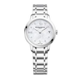 Baume & Mercier Classima Lady / orologio donna / quadrante madreperla / cassa e bracciale acciaio