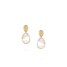 Marco Bicego / Lunaria / orecchini pendenti / oro giallo e madreperla bianca