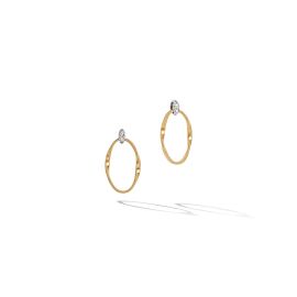 Marco Bicego / Marrakech Onde / orecchini a lobo / oro giallo e bianco con diamanti